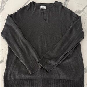 Old Navy XXLT Charcoal Crewneck Sweater